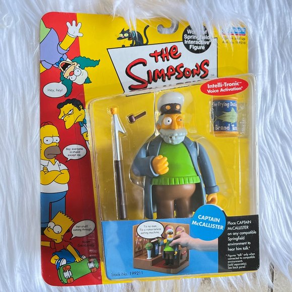 2001 The Simpsons World Of Springfield CAPTAIN McCALLISTER Figure Series 5 - Picture 1 of 1